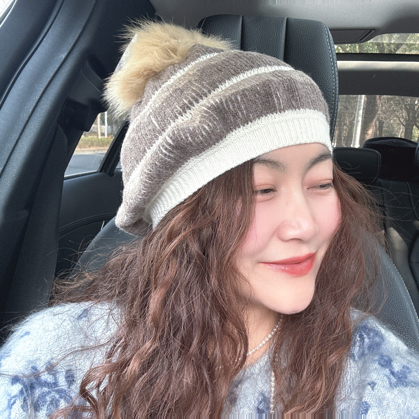 1.10现货条纹拼色毛线帽女韩国东大门代购时尚休闲毛球针织帽百搭,服饰配件/皮带/帽子/围巾,帽子,淘宝优惠券,粉丝福利购,淘宝优惠卷