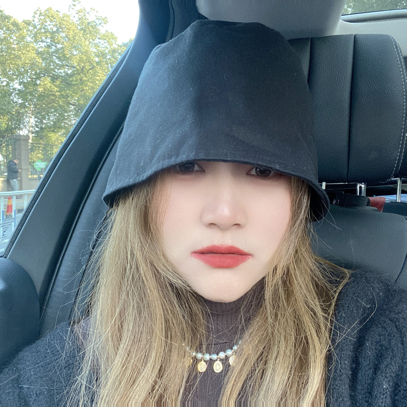 春夏减龄渔夫帽女韩国东大门代购时尚休闲平顶棉质水桶帽遮阳盆帽