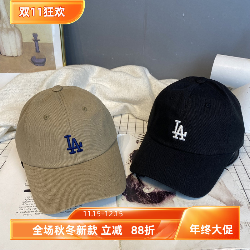 春季新款字母棒球帽女韩国东大门代购时尚休闲软顶棉质鸭舌帽青年