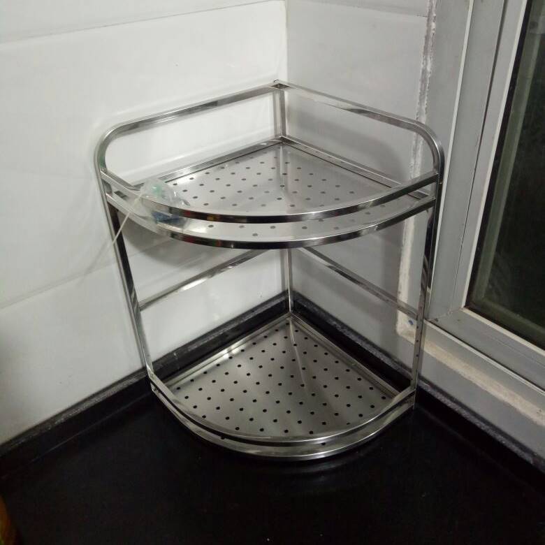 304不锈钢二层三层三角篮双层置物架挂篮厨房调料架浴室转角