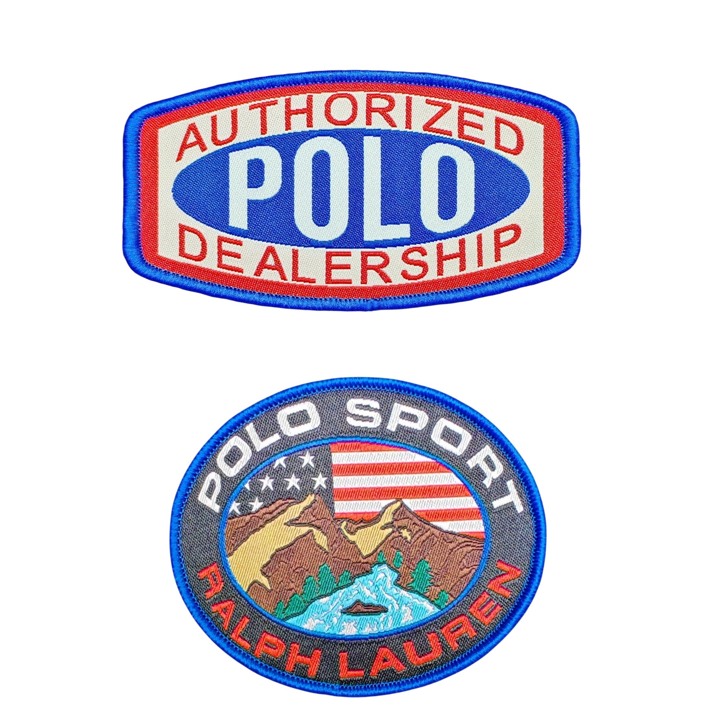 POLO RL美式复古异型袖章布章布贴徽章臂章补丁 魔术贴款