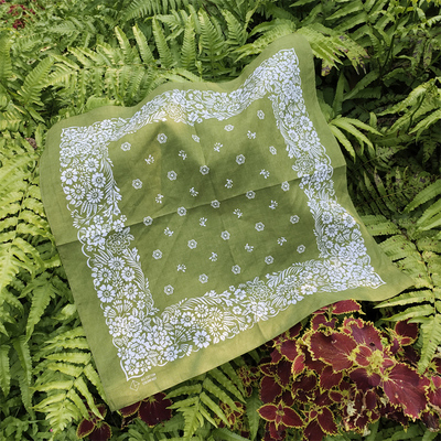 英国牛油果纯棉复古头巾发带