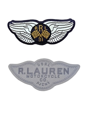 RRL POLO经典个性异形DIY刺绣布章布贴布标徽章臂章补丁 带背胶款