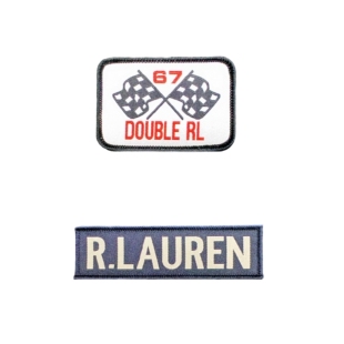 章布章布贴徽章臂章补丁 复古长方形袖 魔术贴背胶可选 RL美式 RRL