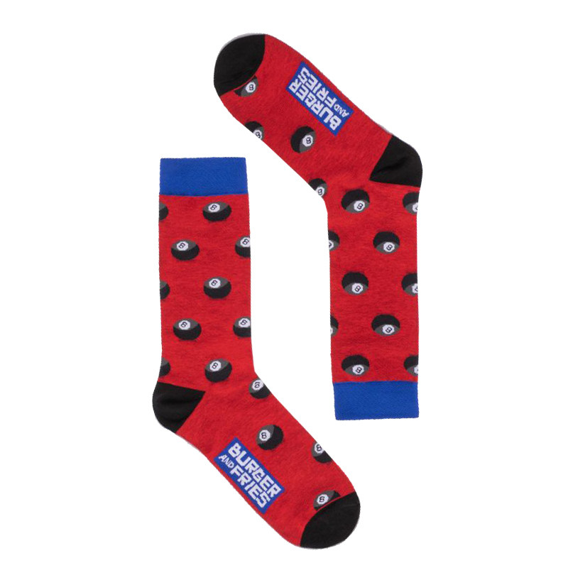 SUN68中筒袜男意大利潮牌个性秋冬ins网红本年红色潮流休闲男棉袜