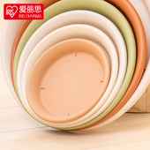 爱丽思素烧风圆形花盆托树脂盆托底碟底托托盘爱丽丝接水托盘加厚