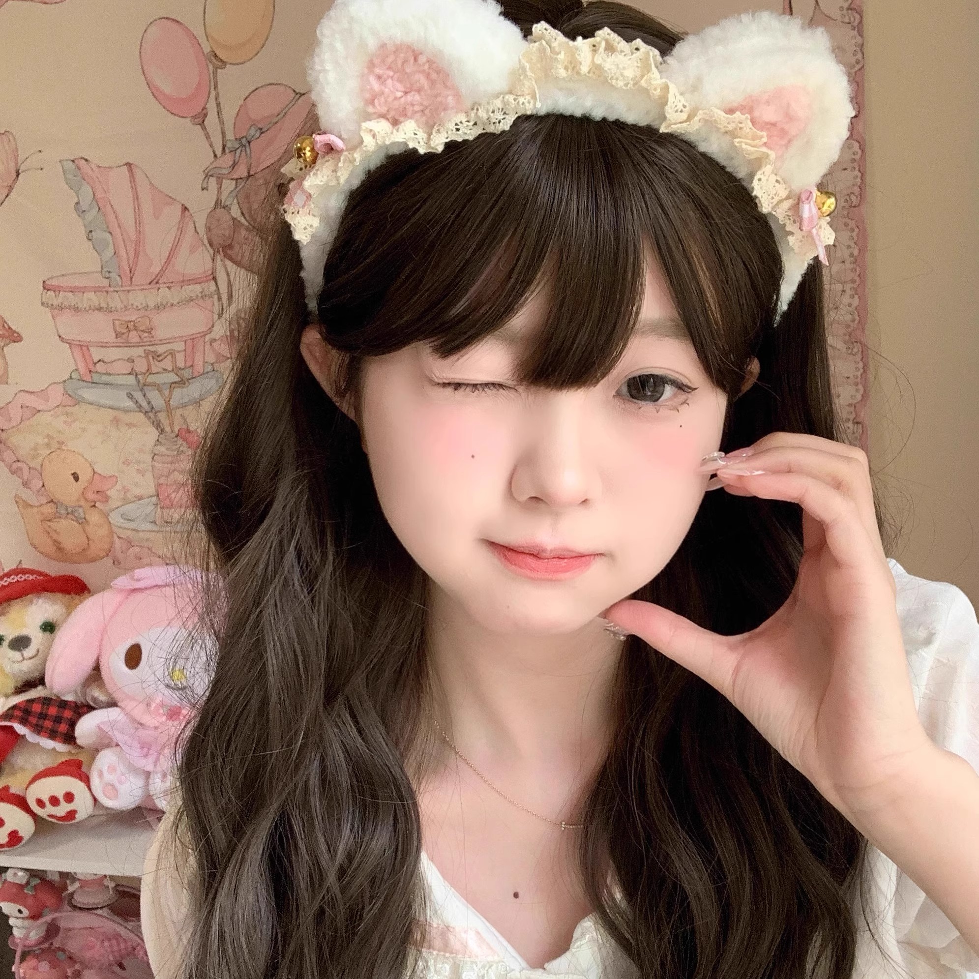 可爱少女猫耳朵发箍女款