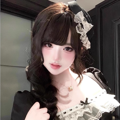 蕾丝蝴蝶结小礼帽子春夏甜美可爱lolita哥特风高级感圆顶发夹头饰
