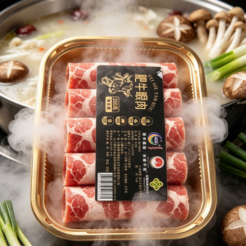 肥牛片蒙羊康盛赤峰牛肉肥牛卷牛肉卷片涮火锅食材肥牛眼肉1000g