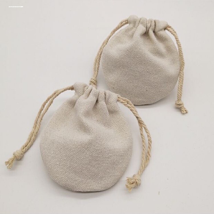 黄麻布袋棉麻袋小布袋礼品首饰包装袋亚麻束口抽绳袋文玩袋子