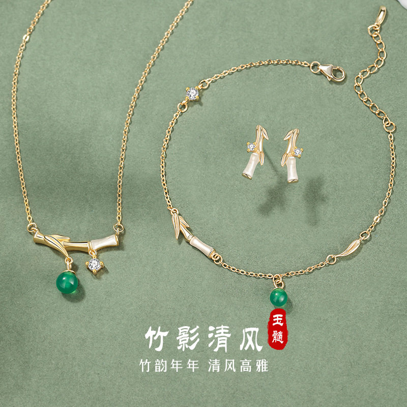 节节高升纯银925项链女新中式国