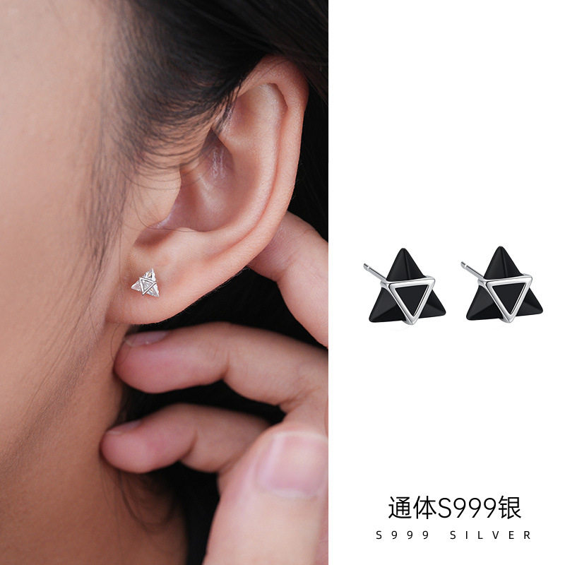 榕树下S999纯银ins潮流个性三生