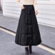 羽绒半身裙女2026保暖加厚修身 骑车挡风棉裙 显瘦A字包臀裙一片式