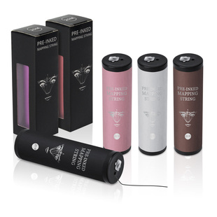 纹绣纹眉纹身含墨定位映射线尺合金瓶装 带墨定位线mappingstring