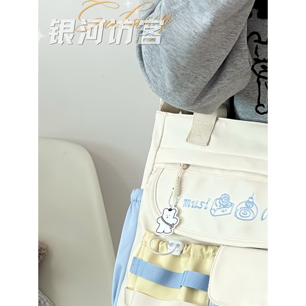 法国学院可爱百搭包包少女休闲单肩斜挎包学生上课补习手提袋