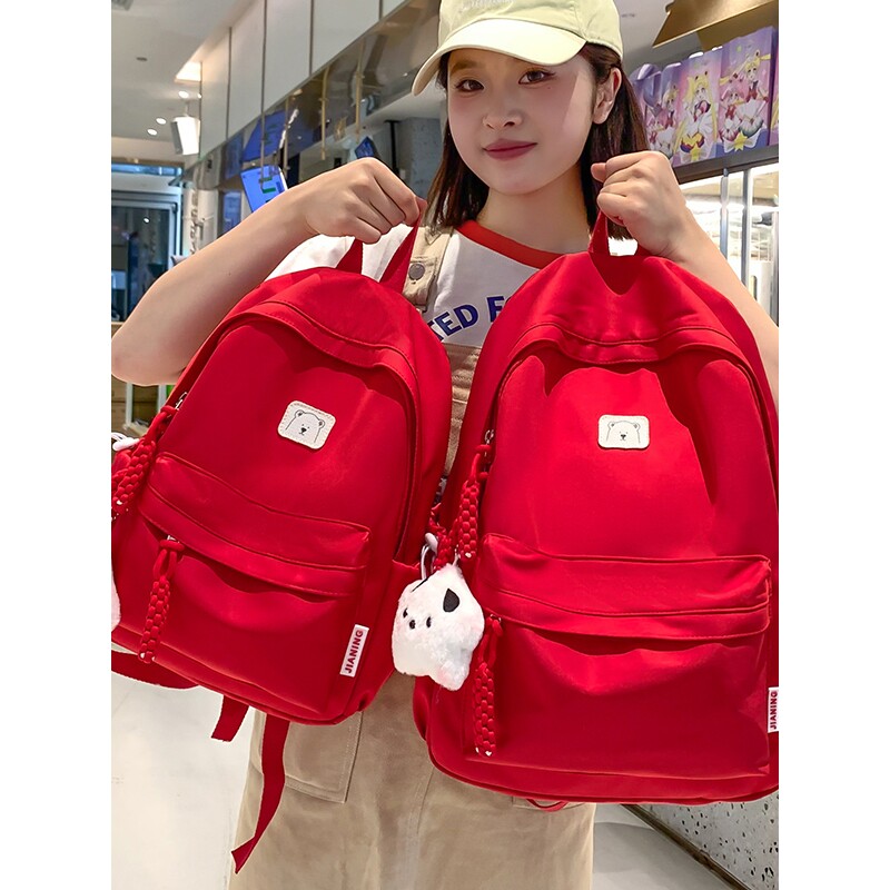 法国书包初中生女生小型高颜值小众小学生简约外出旅游双肩包轻便