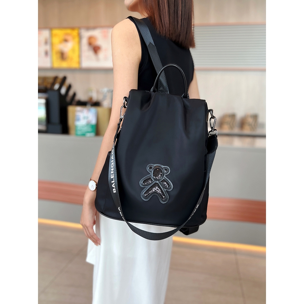 法国ZAMP防盗双肩包女牛津布防水轻便旅游背包休闲百搭大容量女包