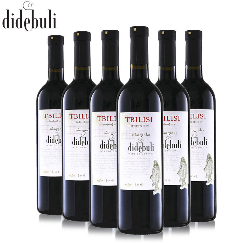 格鲁吉亚 第比利斯tbilisi干红葡萄酒 原瓶进口红酒750ml*6瓶装