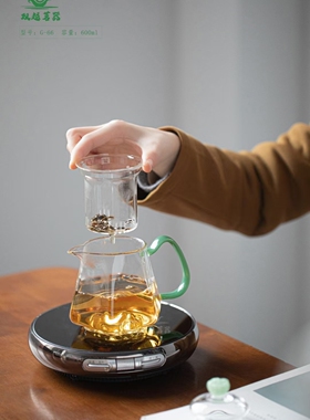 双越茗器玻璃莲蓬壶泡茶壶煮茶壶分茶器G-66莲蓬壶600ml ​