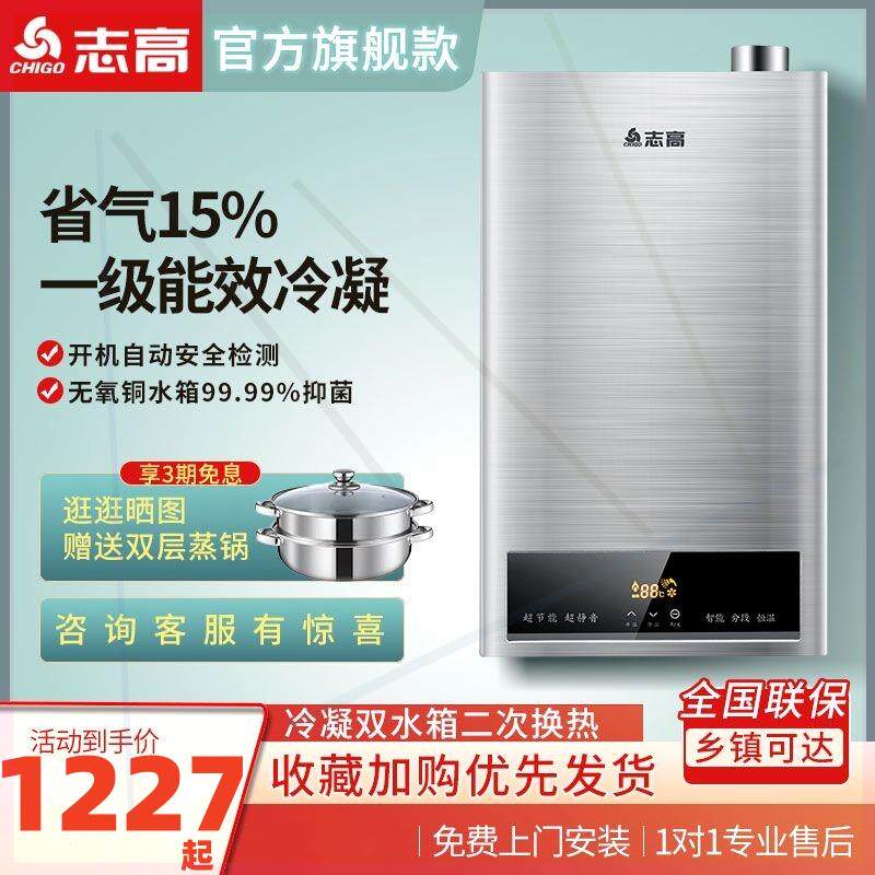 家用燃气热水器一级能效冷凝13天然气热水器变频恒温12升16升