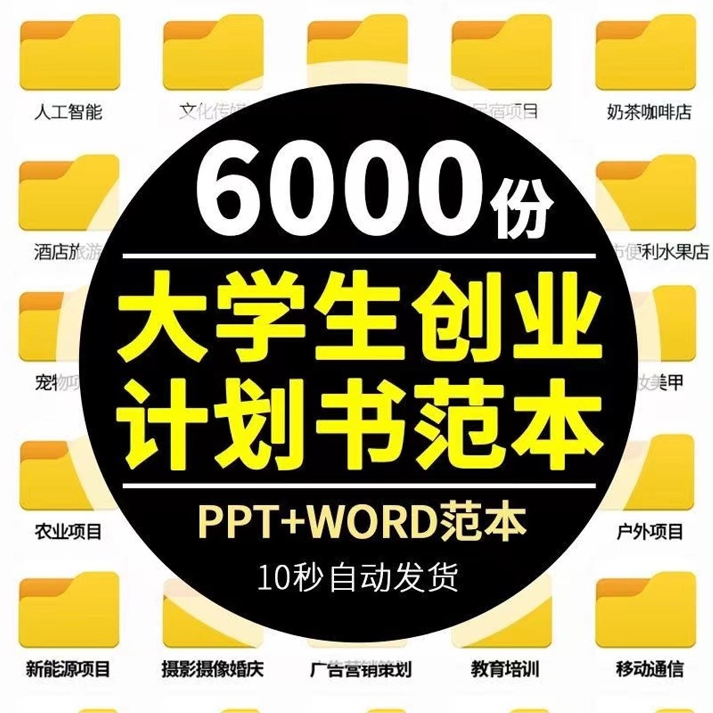 大学生创业创新互联网+大赛项目计划书word大创ppt模板挑战杯申请