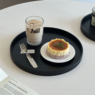 中古风实木椭圆托盘首饰收纳盘茶点盘木质托盘香薰托盘桌面收纳