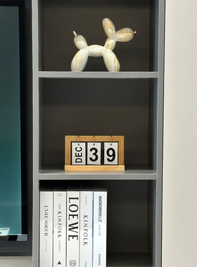 ins北欧简约木质日历摆件创意玄关办公桌面装饰品小摆件新款台历