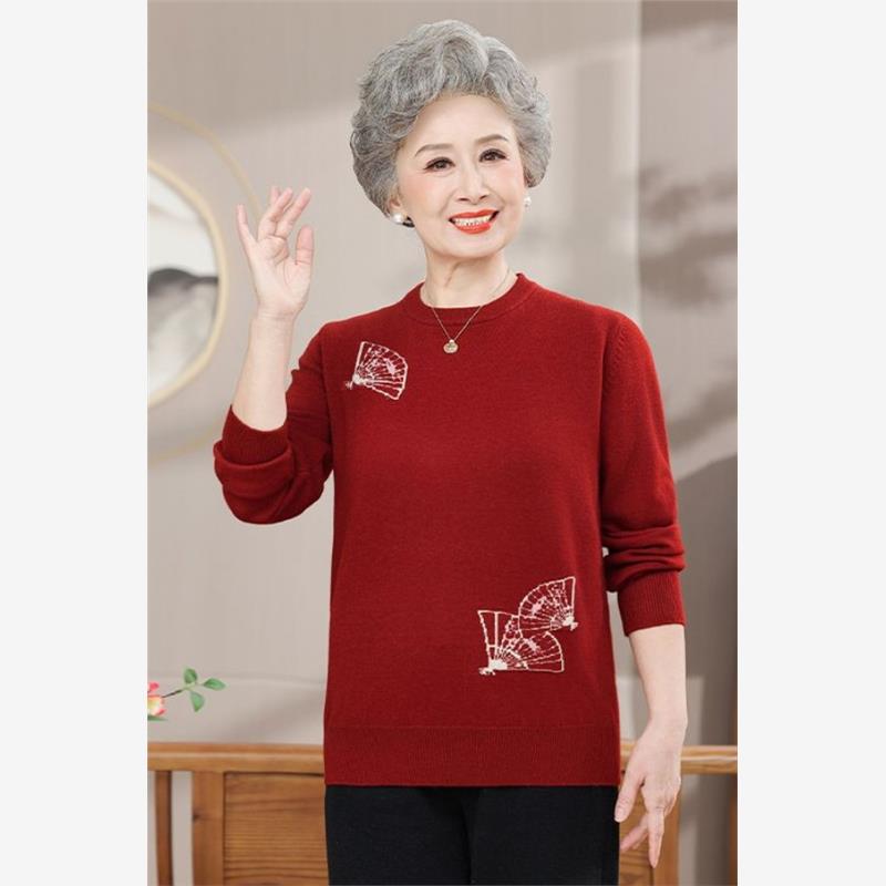 中老年女装毛衣妈妈秋冬