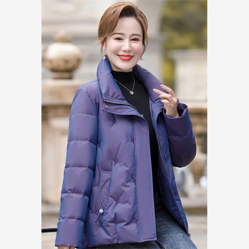 妈妈冬装羽绒服中老年保