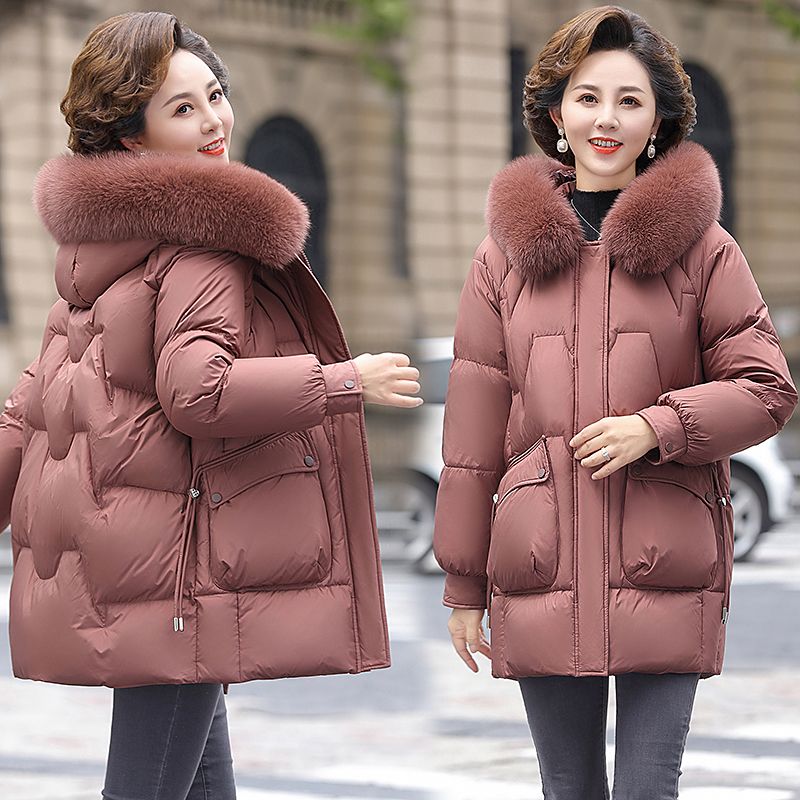 冬季中老年时尚气质羽绒