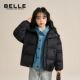 2025新款 BELLE羽绒服男女童保暖外套90%鸭绒冬季 百搭牛仔拼接外套