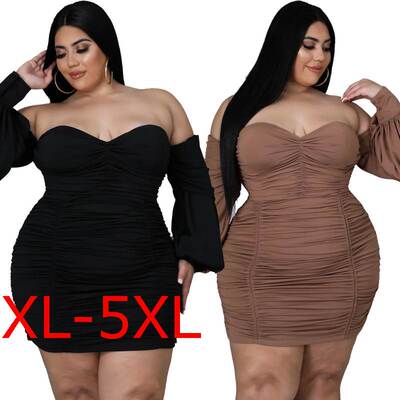 2022summer fat ladies plus big size sexy dresses party skirt