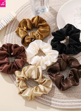 ins French style retro Rubber band Hair Tie Headdress Women