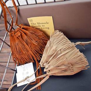 bag women bags tassel 包 crossbody bucket shoulder retro new