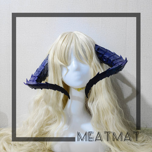 恶魔角龙角犄角cosplay头饰万圣