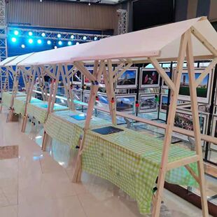 户外夜市集市展示架折叠花车商场旅游景点木制防水防潮防腐促销台