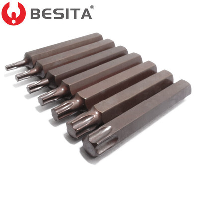 BASITA百思泰花型六角旋具批头工具长短花键缸盖螺丝扳手T20-T60