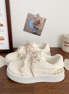 kitty猫网面厚底板鞋女2025新款夏季透气小众网面小白鞋chic网鞋