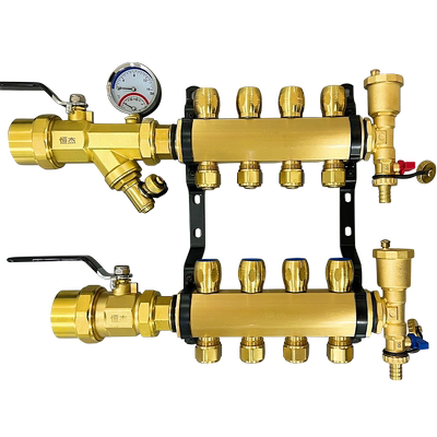 恒杰1.2寸全铜加厚豪华分水器