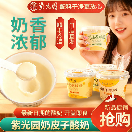 【官方正品】紫光园奶皮子酸奶