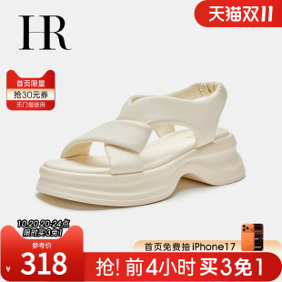 运动凉鞋 新款 厚底舒适松紧带外穿休闲百搭 子2025夏季 HR赫莲娜女鞋
