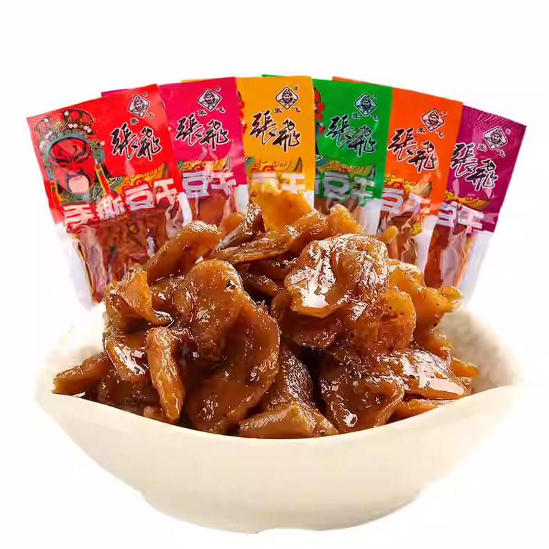 张飞手撕豆干散装称重独立包装香辣麻辣解馋小零食四川特产