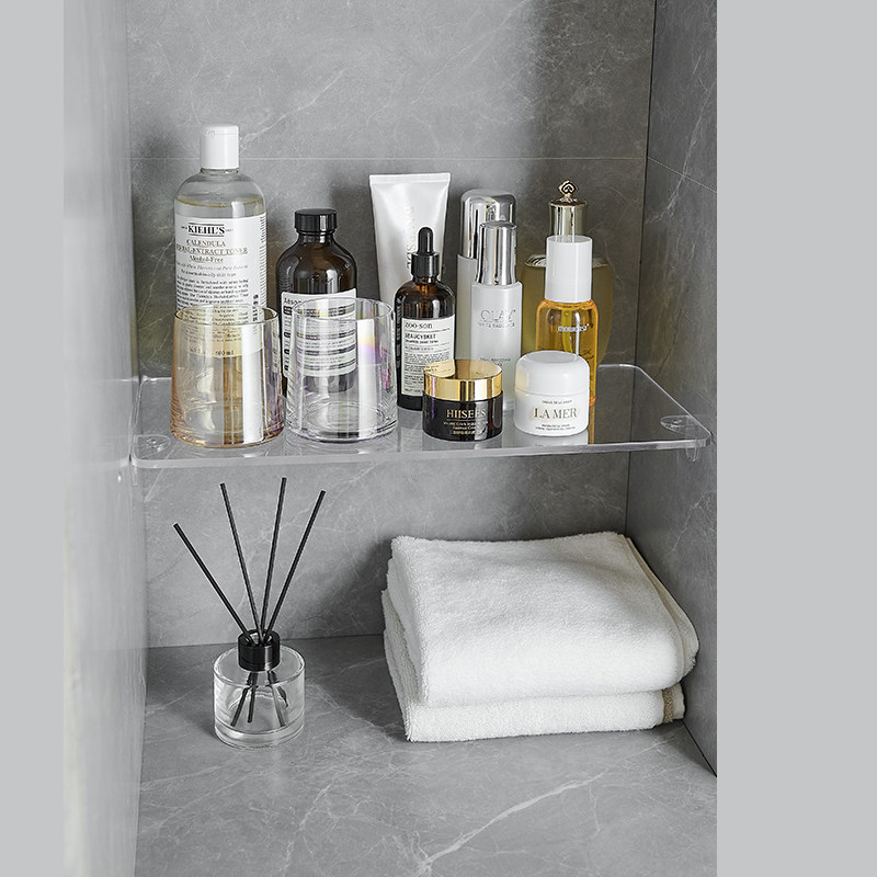 亚克力免打孔壁龛隔板分层收纳浴室卫生间卧室衣柜橱柜置物架层拖,家装主材,卫浴置物架,淘宝优惠券,粉丝福利购,淘宝优惠卷