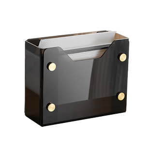 厨房卫生间台面擦手纸盒酒店洗漱台立式抽纸盒家用书桌面纸巾盒架