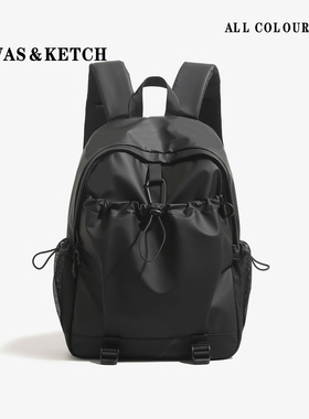 大容量双肩背包中性风防水离家出走双肩包包多口袋户外旅行登山包