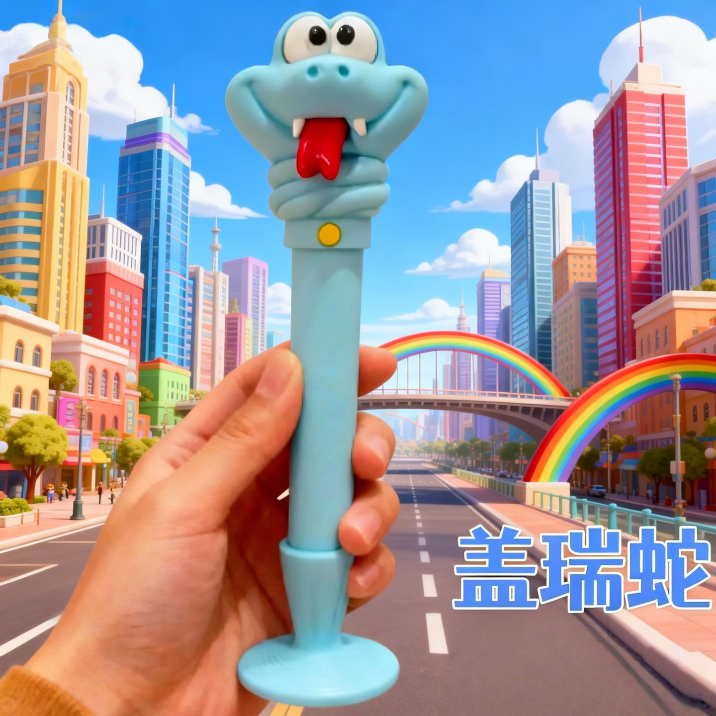 疯狂动漫周边动物城2盖瑞蛇解毒笔3D打印一条蛇血清笔中性笔