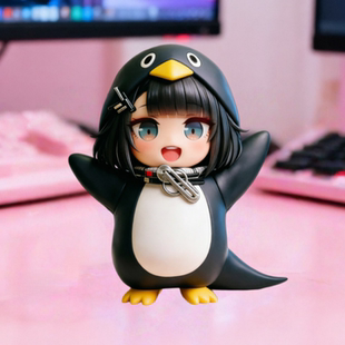 咕咕嘎嘎小企鹅管理员手办方舟终末地模型摆件明日玩具公仔礼物