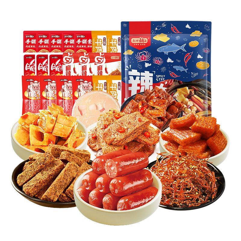 盐津铺子辣卤小肉肠大礼包