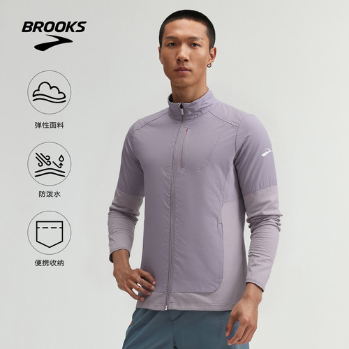 Brooks布鲁克斯跑步防风夹克