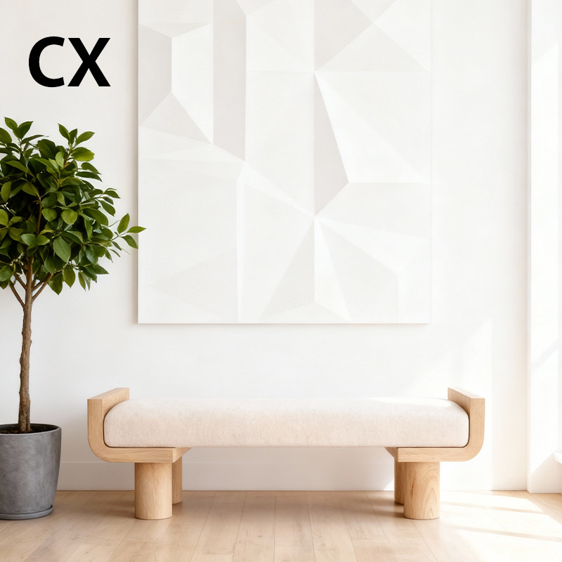 北欧简约实木沙发凳创意换鞋长凳创意设计师门厅衣帽间卧室床尾凳